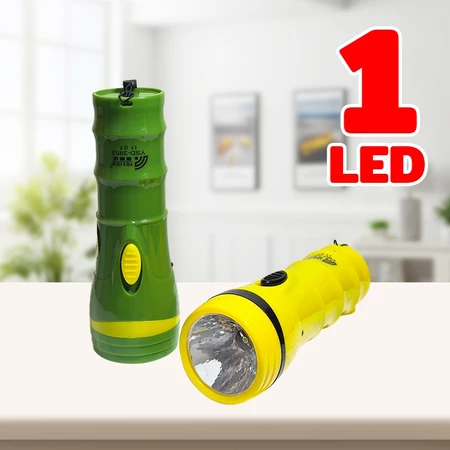 YASIDA ไฟฉายพกพา LED 2in1 ส่องสว่าง ทนทาน มีปลั๊กชาร์จในตัว เอนกประสงค์