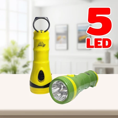 YASIDA ไฟฉายพกพา LED 2in1 ส่องสว่าง ทนทาน มีปลั๊กชาร์จในตัว เอนกประสงค์